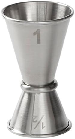 American Metalcraft JG1 Japanese-Style Jigger, Stainless Steel, 1/2 oz. x 1oz. Capacity, 1-3/4" Diameter x 2-3/4" Height