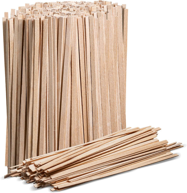 Prestee Wooden Coffee Stirrer, 1000 Disposable Coffee Stir Sticks, 5.5" Wooden Stir Sticks for Coffee & Cocktails, Wooden Beverage Mixer with Smooth Ends, Swizzle Drink Sticks, Coffee Bar Accessories