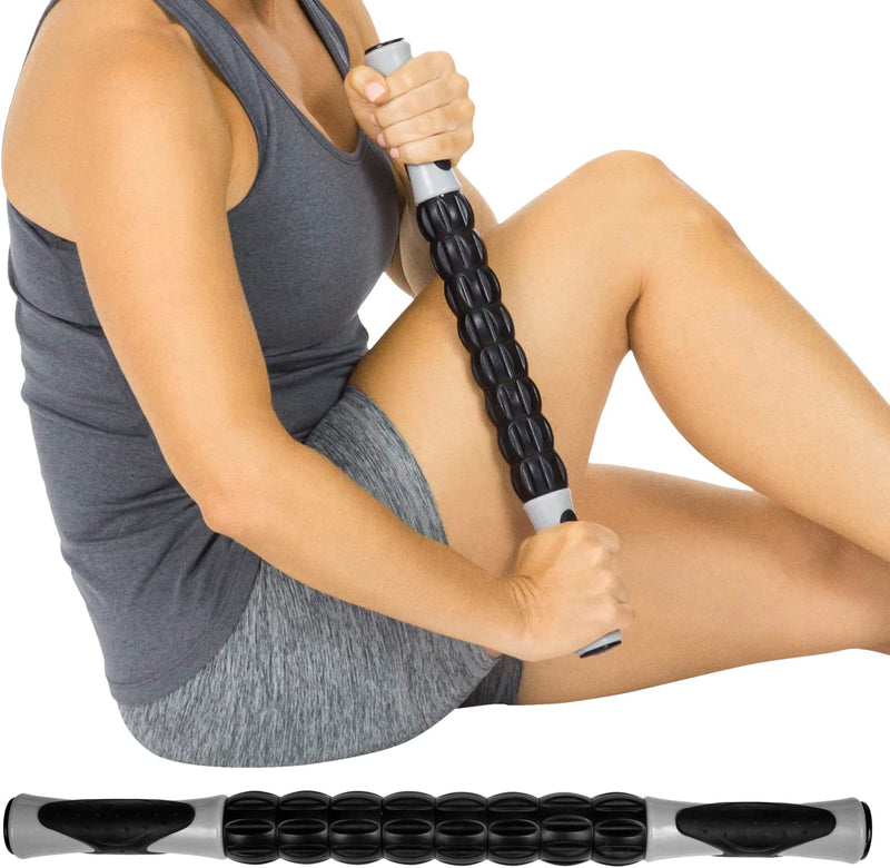 Vive Massage Stick Roller for Muscle, Back, Legs - Deep Tissue Body Fascia Massager for Hamstring, Calf, Neck Pain, Trigger Point, Exercise -Rolling Relief Tool for Physical Therapy, Recovery