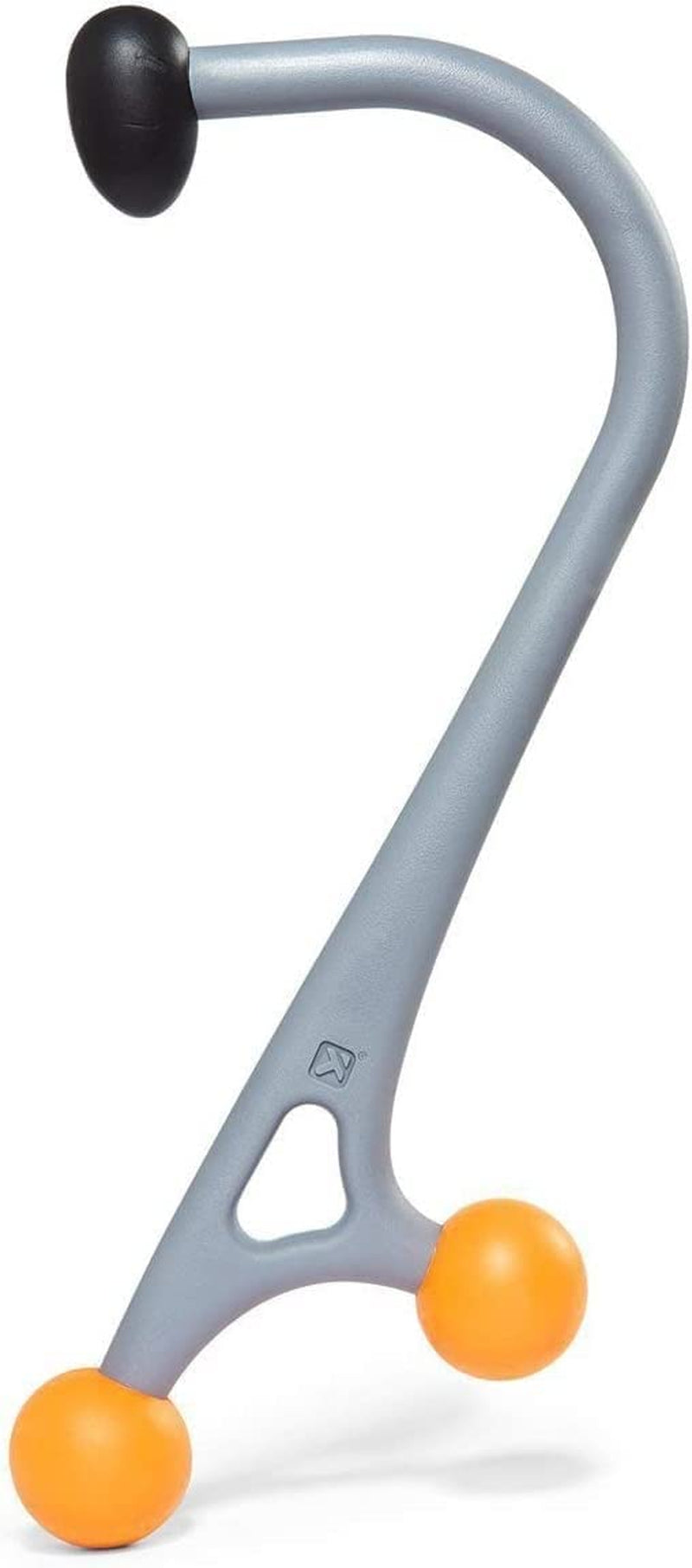 TRIGGERPOINT PERFORMANCE THERAPY AcuCurve Massage Cane for Neck, Back and Shoulders, Gray/Orange