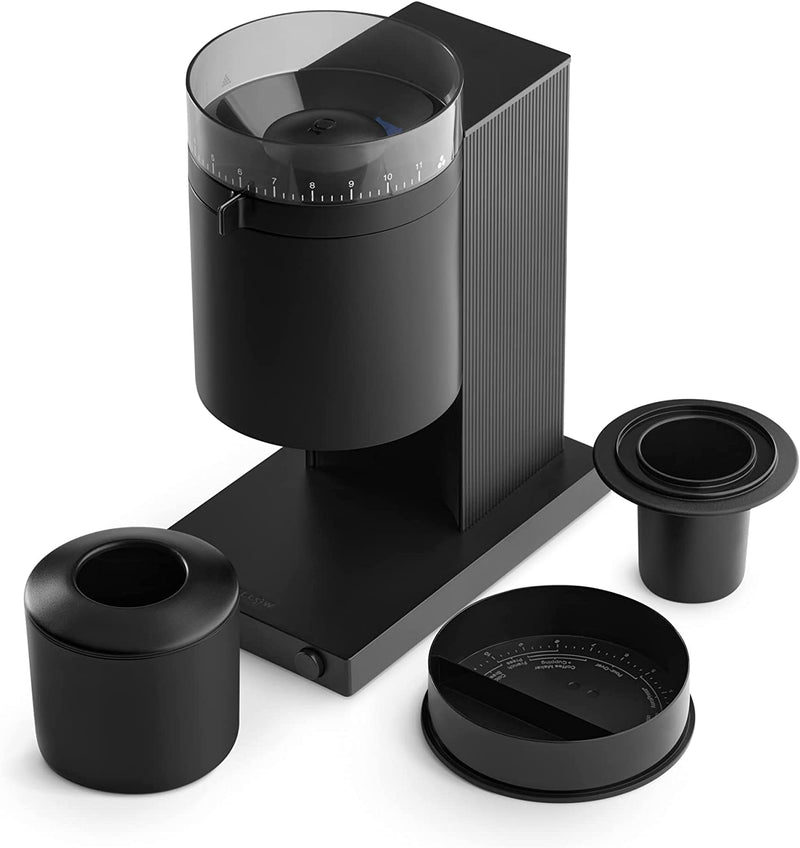 Fellow Opus Conical Burr Coffee Grinder - All Purpose Electric - Espresso Grinder with 41 Settings for Drip, French Press, & Cold Brew - Matte Black