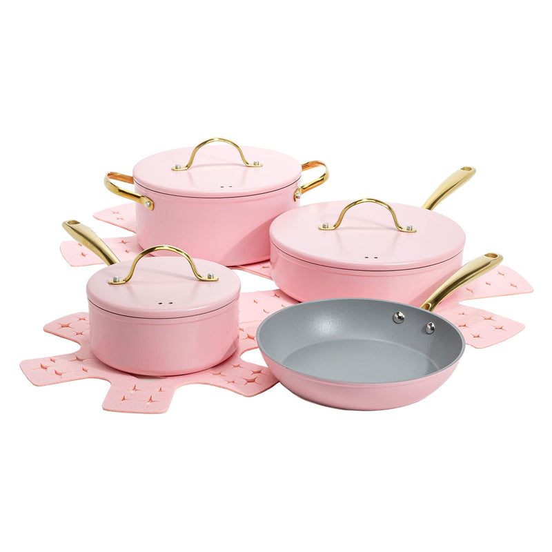 Paris Hilton Nonstick Cookware Set 10-Piece