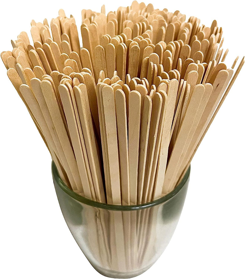 KingSeal Natural Birch Wood Coffee Beverage Stirrers, Stir Sticks, Waxing Sticks, 7.5 Inches, Round End - 2 Packs of 500 (1000 Count)