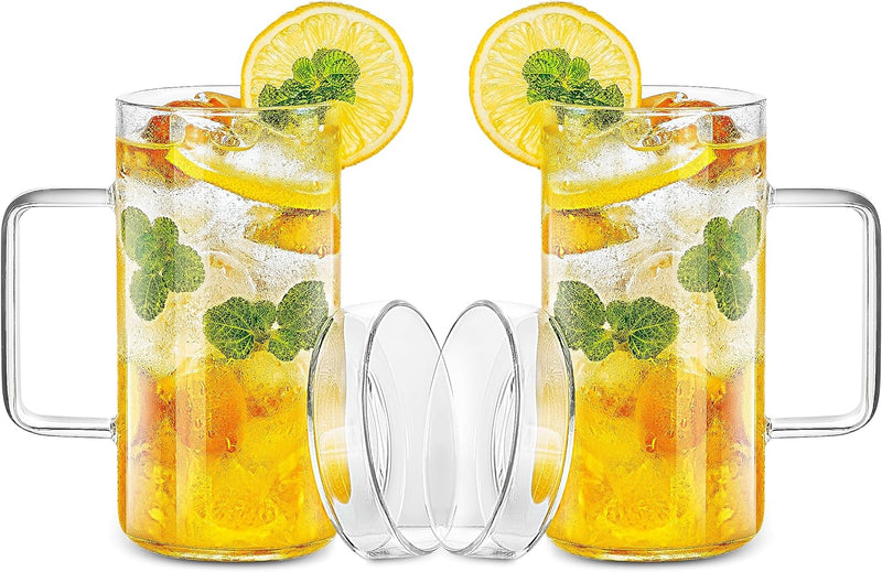 LUXU Drinking Glasses 12 oz, Thin Highball Glasses Set of 4,Elegant Bar Glassware For Water, Juice, Beer, Drinks, and Cocktails and Mixed Drinks,Lead-Free Pint Glasses,Glass Drink Tumblers