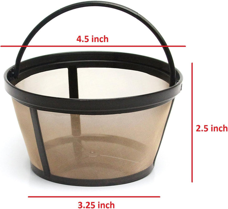 GOLDTONE Reusable 8-12 Cup Basket Coffee Filter fits Mr. Coffee Makers and Brewers, Replaces your Paper Coffee Filters, BPA Free