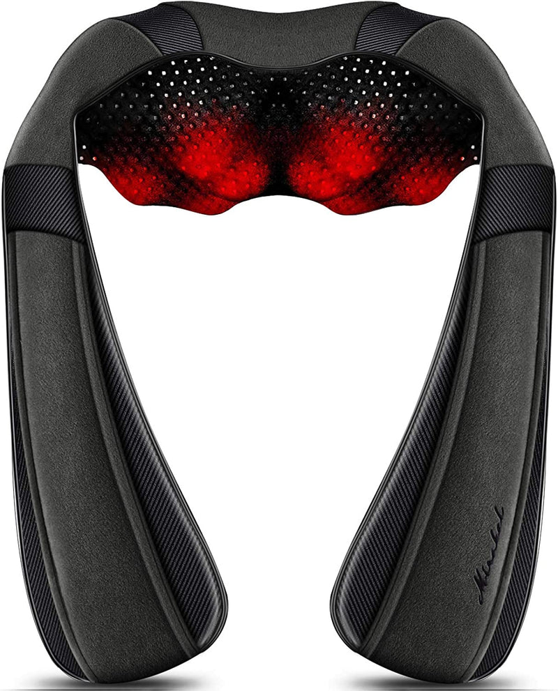 Back Massager, Shiatsu Neck Massager with Heat, Electric Shoulder Massager, Kneading Massage Pillow for Foot, Leg, Muscle Pain Relief, Get Well Soon Presents - Christmas Gifts