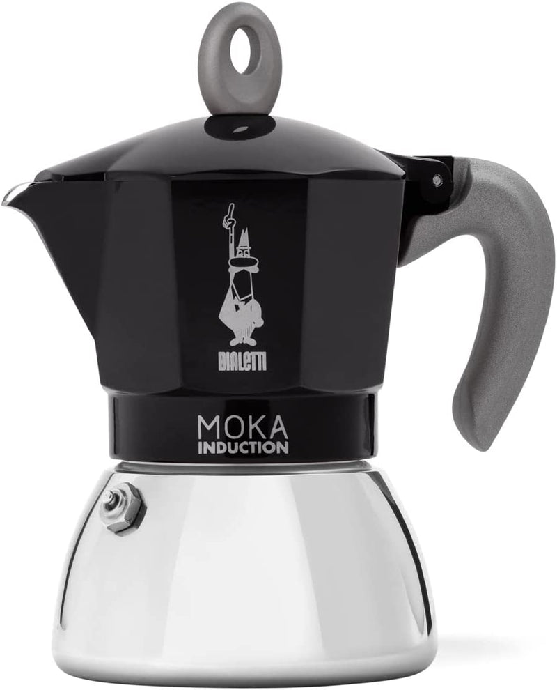 Bialetti - Moka Induction, Moka Pot, Suitable for all Types of Hobs, 4 Cups Espresso (5.7 Oz), Red