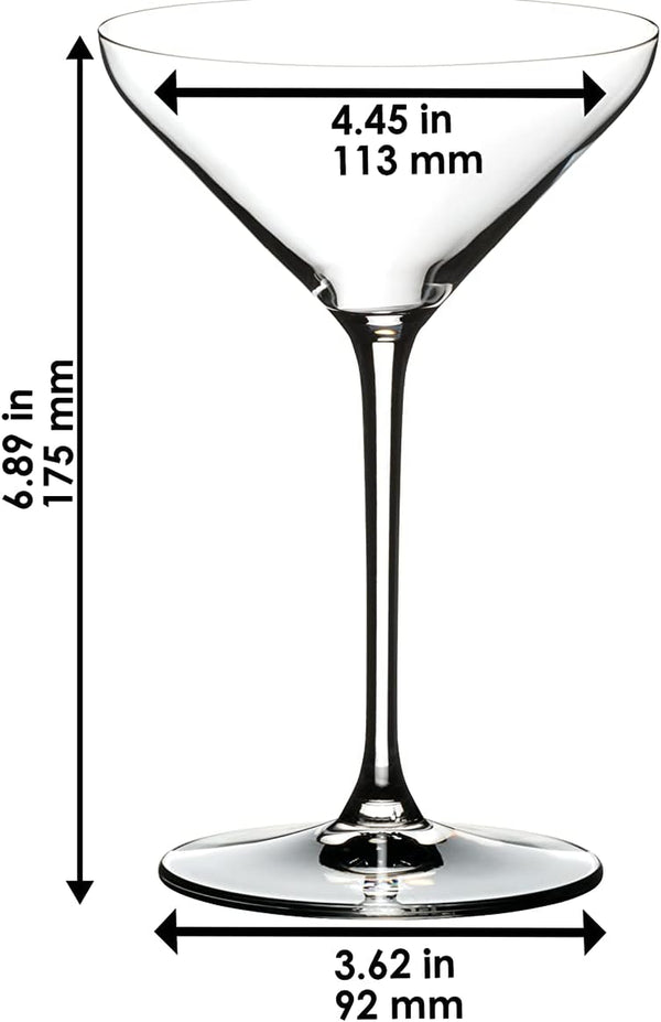 Riedel Extreme Martini Glass, Set of 2, Clear, 8.82 fluid ounces