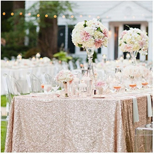 60x102 Champagne Tablecloth for Weddings and Events