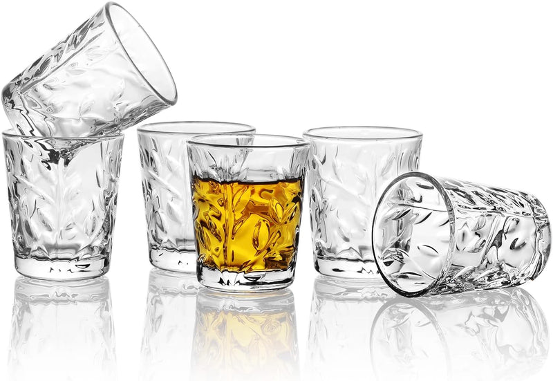 Valeways 1.75oz Mini Shot Glass Set of 6/Clear /Tasting Glasses/Cordial Glasses/Sherry Glasses/Glasses Snifters/Cute Shot Glasses