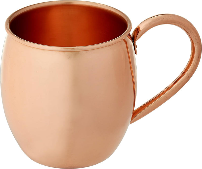 Moscow Mule Copper Mug by Solid Copper - Authentic Moscow Mule Mugs Unlined 16 oz