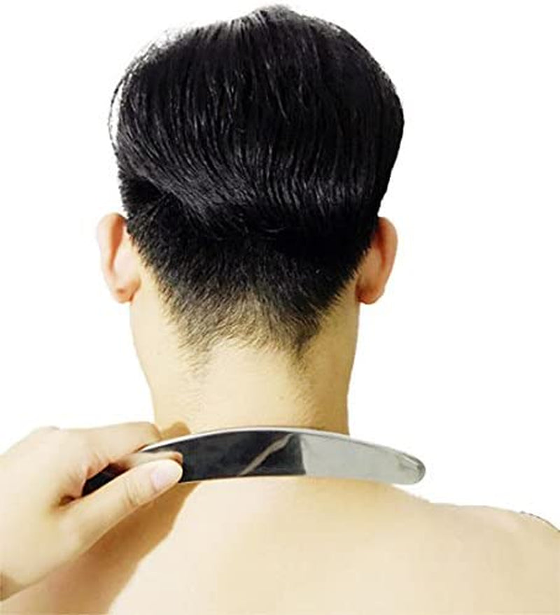 Medical Grade Stainless Steel Gua Sha Guasha Massage Soft Tissue Therapy Used for Back, Legs, Arms,Neck,Shoulder (A)