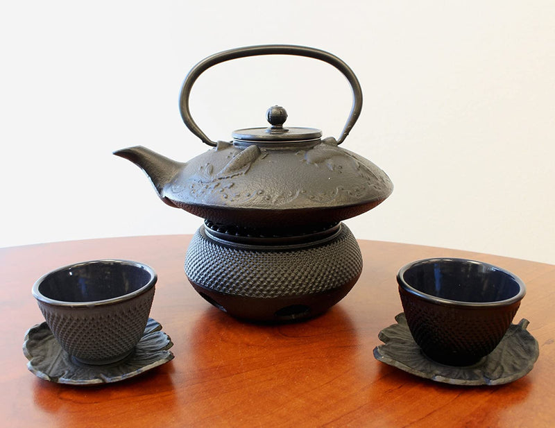 Black Hobnail Small Dot Japanese Cast Iron Tetsubin Teapot Warmer (F15364)~ We Pay Your Sales Tax