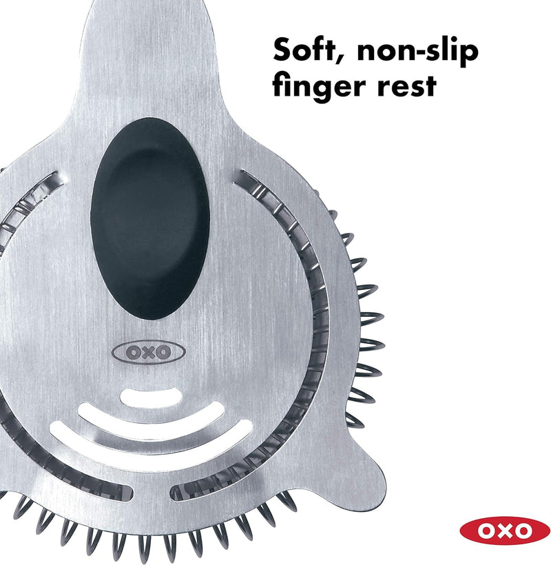 OXO Double Cocktail Jigger & Strainer Set