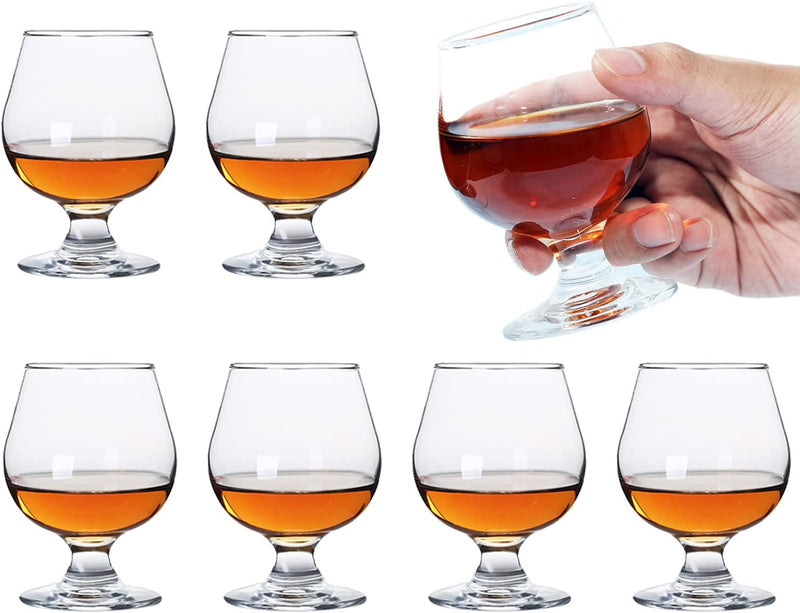 Glsairy Cute Shot Glasses Small Brandy Snifters Set of 8 | Cognac glasses | Port Glasses | Tequila Glasses(1.75 oz | 50ml)