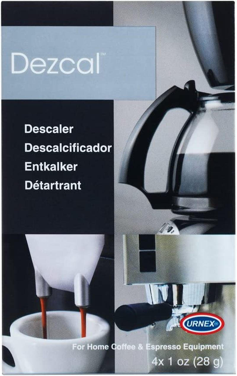 Descaling Powder Solution - 4 Uses - Activated Scale Remover for use with Keurig 1.0/2.0, Home Coffee and Espresso Machines, Kettles, Garment Steamers