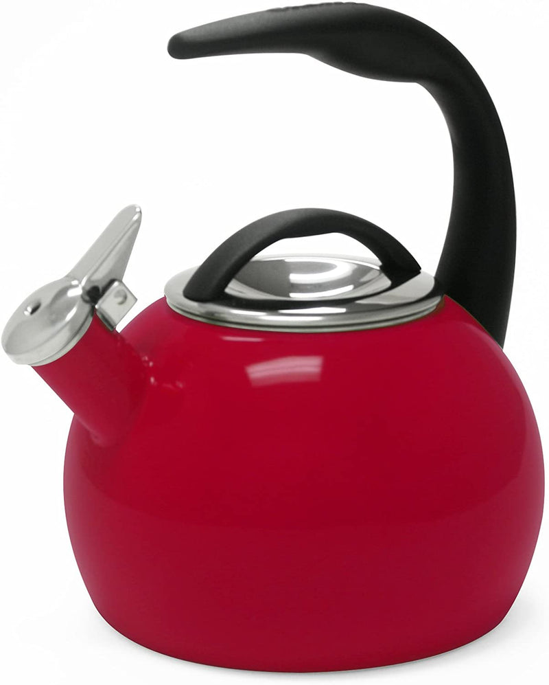 Chantal Anniversary Enamel on Steel Whistling Teakettle, 2 Quart, Marigold