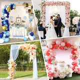Wedding Arches for Ceremony, 7.2 X 5 Feet Wedding Arch Stand Square Metal Balloon Arch Backdrop Stand Frame for Bridal Birthday Party Garden (Gold)