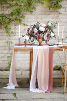 Table Linens in Dusty Rose & Mauve