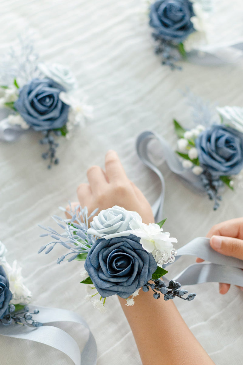 Bridal Flower Package - Romantic Dusty Blue