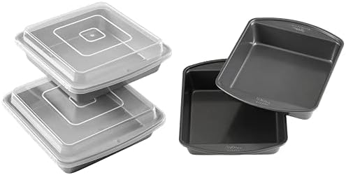 Wilton 9-Inch Baking Pan Set with Lid Non-Stick 2 Pieces