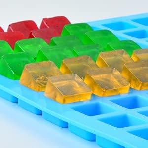 Silicone Gummy Bear Molds with Droppers - Nonstick Food Grade - Pack of 4 Mini Size