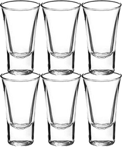 Gmark 2-Ounce 2-Oz Heavy Base Shot Glass Set, Whiskey Shot Glass espresso liquor 12-Pack GM2026