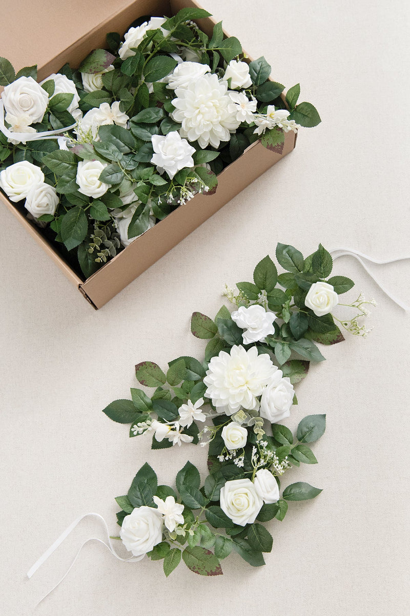2ft White  Sage Flower Garlands