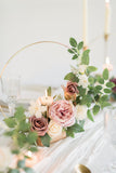 Wreath Hoop Centerpiece Set in Dusty Rose & Mauve