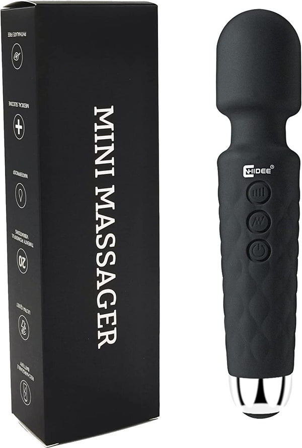 Vibrator Wand Massager Personal Massager for Women,Adult Toys Mini Back Massager Woman Waterproof Rechargeable Handheld 20 Vibration Patterns 8 Speeds Relief Muscle Shoulder Recovery Relieves