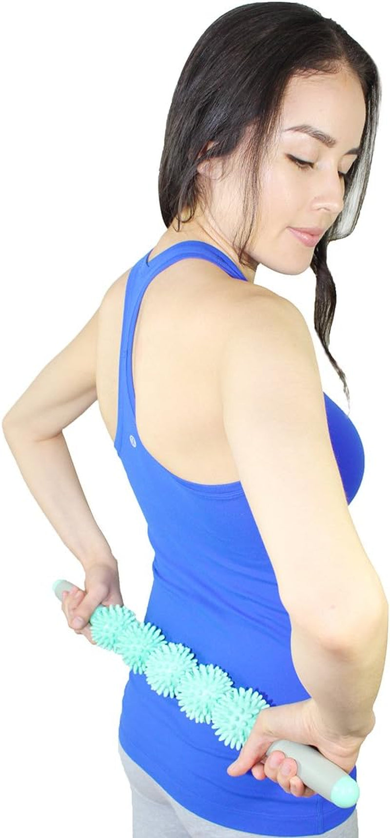 Coolife Fascia Muscle Roller - Cellulite Massager - Fascia Roller for Cellulite and Sore Muscles - Neck, Leg, Back, Body Roller Deep Tissue Massage Stick Tools - 5 Balls Size Version