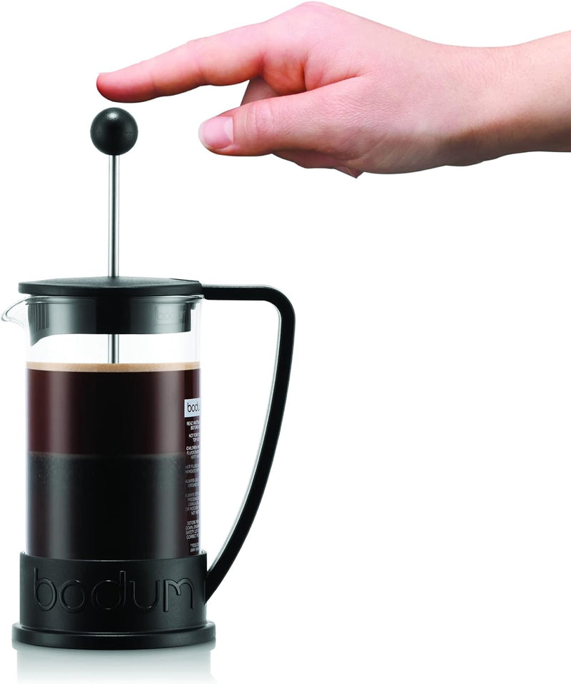 Bodum 10948-01BUS Brazil French Press Coffee and Tea Maker, 12 Ounce, Black