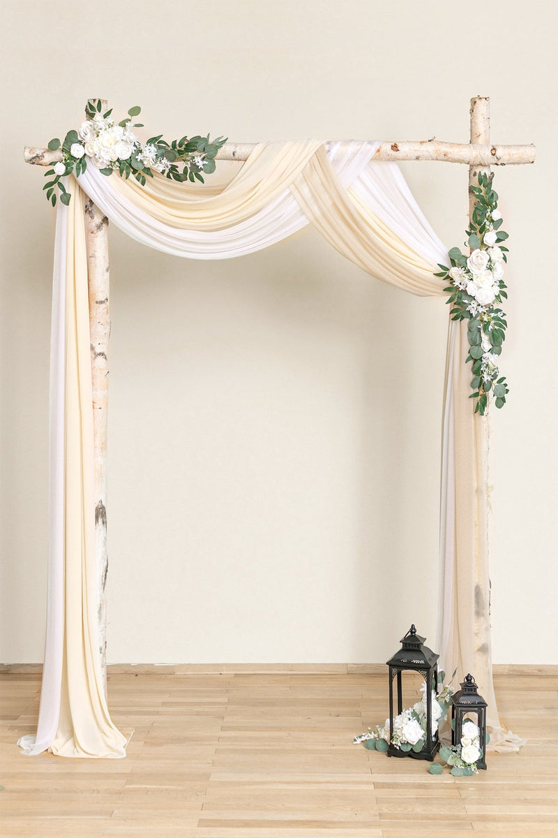 Wedding Arch Drapes - Rust  Sepia