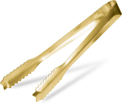 Ice Tongs for Ice Bucket,7 Inch Serving Tongs,Bar Tongs,304 Stainless Steel,-Gold Plated-for Bar Kitchen Restaurant…