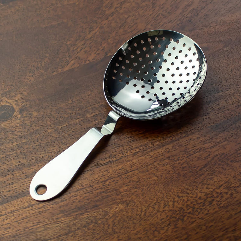 The Art of Craft Julep Strainer: Stainless Steel Cocktail Strainer for Home or Commercial Bar