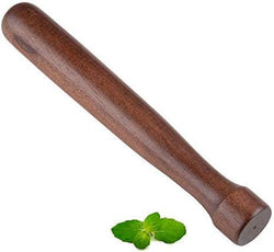 Wood Muddler Bar Tool, 8-Inch Hardwood Mojito Muddler with Flat Head, Cocktail Drink Muddler