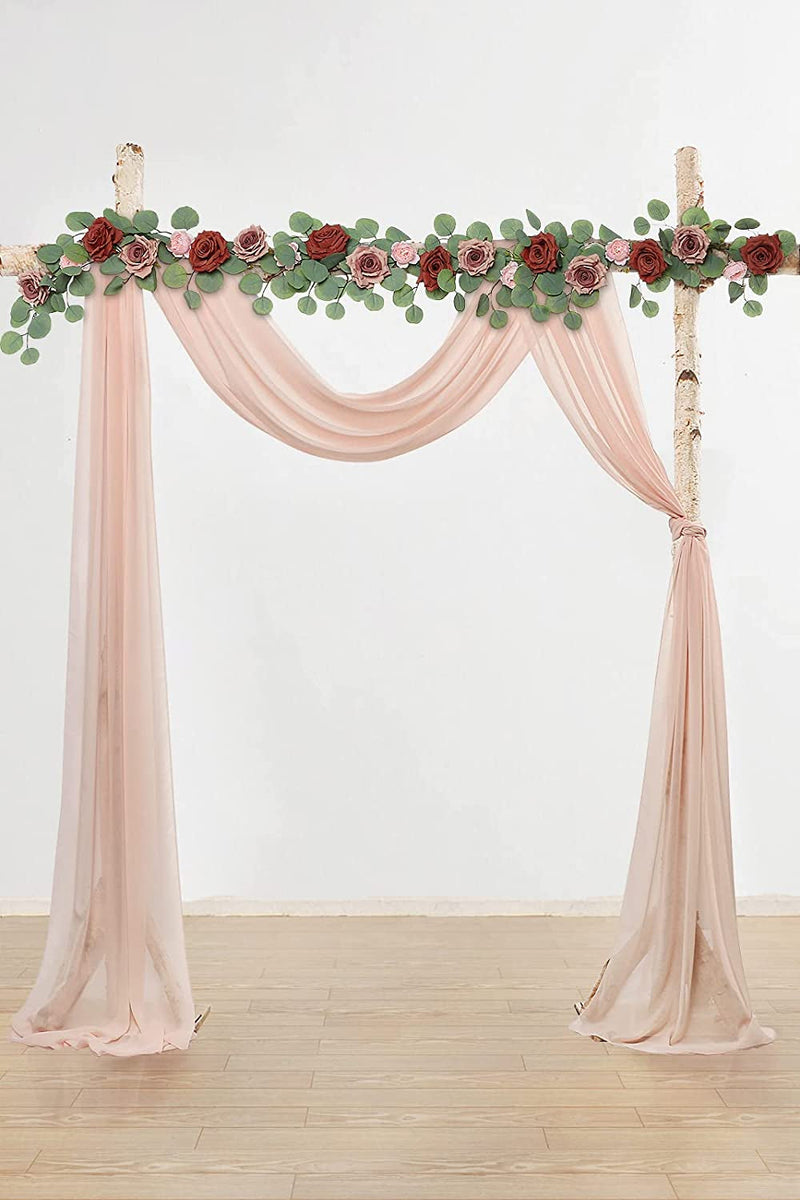 20Ft Chiffon Table Runner for Wedding Arch and Decorations