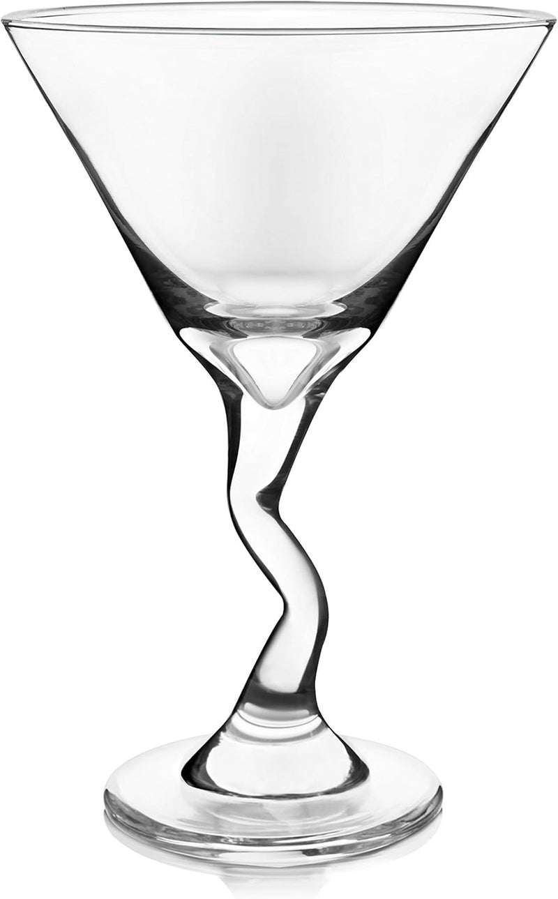 Libbey Z-Stem Martini Glasses, 9-ounce, Set of 4