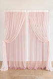 Wedding Backdrop Curtains in Dusty Rose & Mauve