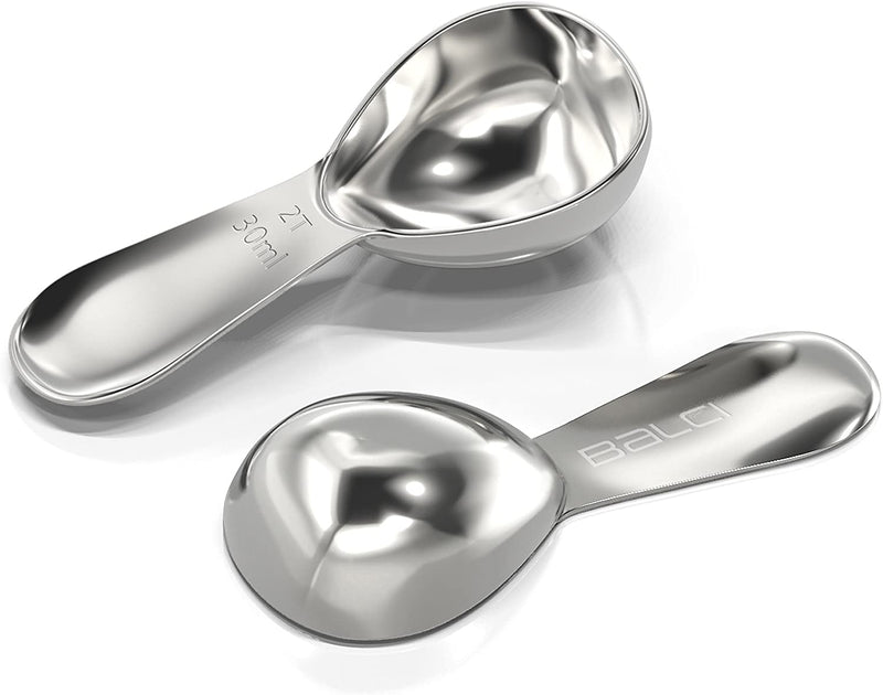 BALCI - Stainless Steel Coffee Scoop (2 Tablespoon Scoop) Exact Measuring Spoon for Coffee, Tea, Sugar, Flour and More! …