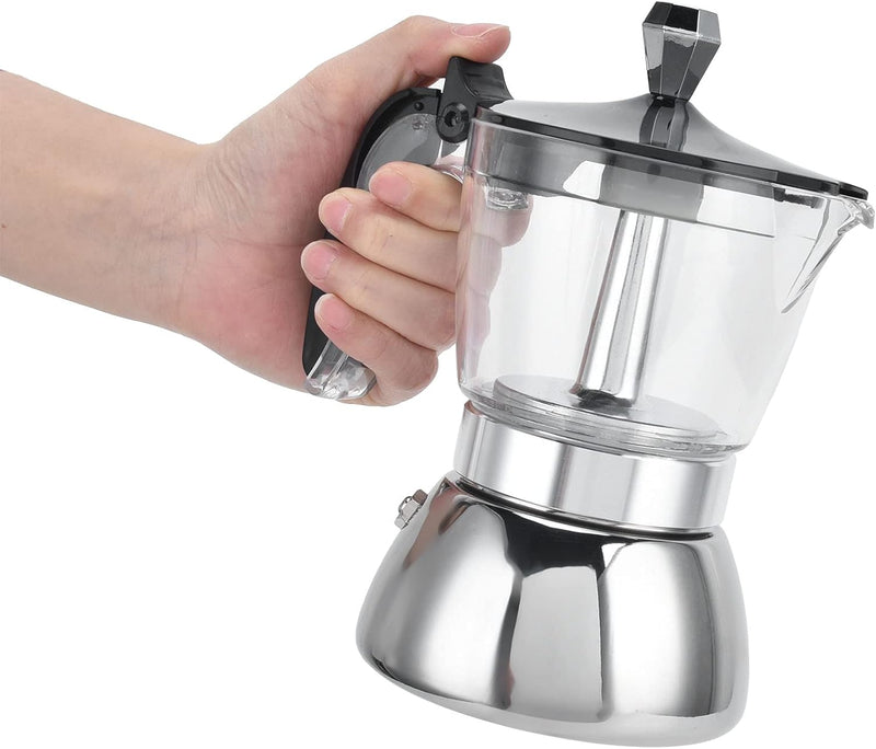 Camping Coffee Pot ,Percolator Coffee Pot (4 Cup) Stainless Steel Coffee Maker Stovetop Moka Pot Coffee Maker Kitchen Supplies, Camping Coffee Pot ,Percolator Coffee Pot (4 Cup) Coffee Maker Moka