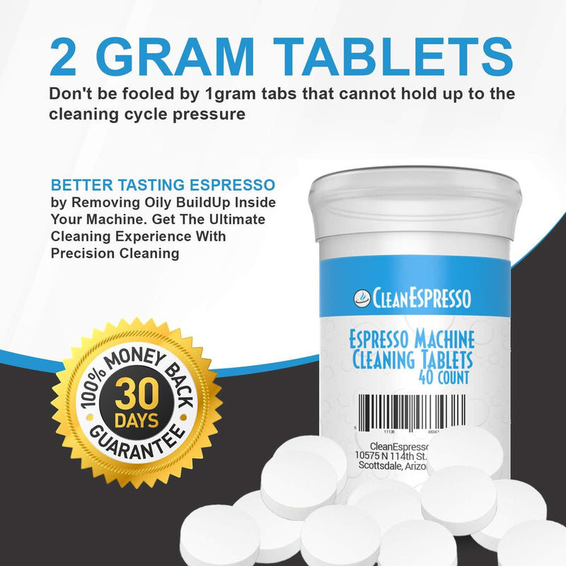 CleanEspresso 2 Gram Espresso Machine Cleaning Tablets Model BR-040 - For Breville Espresso Machines