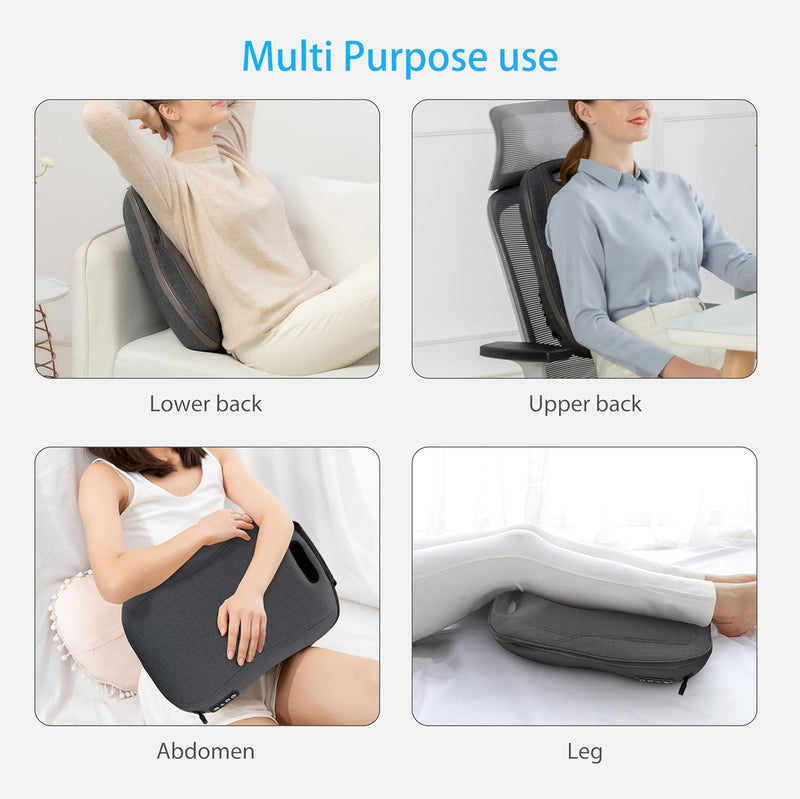 CooCoCo Shiatsu Back Massager with Heat, Neck and Back Massager, Gifts for Women/Men/Mom/Dad,Pillow Massager for Neck and Back,Shoulders