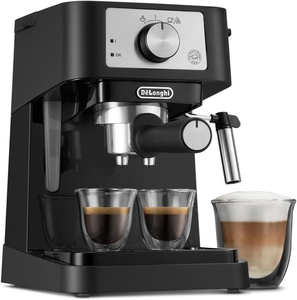 De'Longhi Stilosa EC260.BK, Traditional barista Pump Espresso Coffee Machine, 2 cups, Black