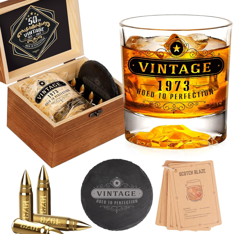 Gifts for Men Dad Husband Christmas, Whiskey Stones, Unique Anniversary Birthday Stocking Stuffers Gift Ideas for Him Boyfriend, Man Cave Stuff Cool Gadgets Retirement Bourbon Presents for Uncle