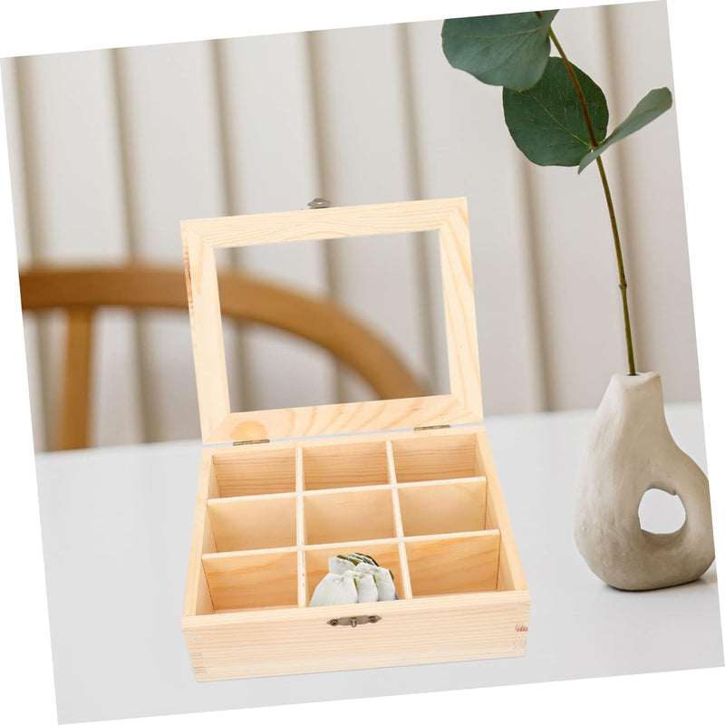 Housoutil Storage Drawers Wood Sugar Bag Box Tea Box Tea Organizer Box Tea Chest Organizer Tea Bag Organizer Tea Bag Holders Food Storage Organizer Container Box Compartment Tea Box Coffee