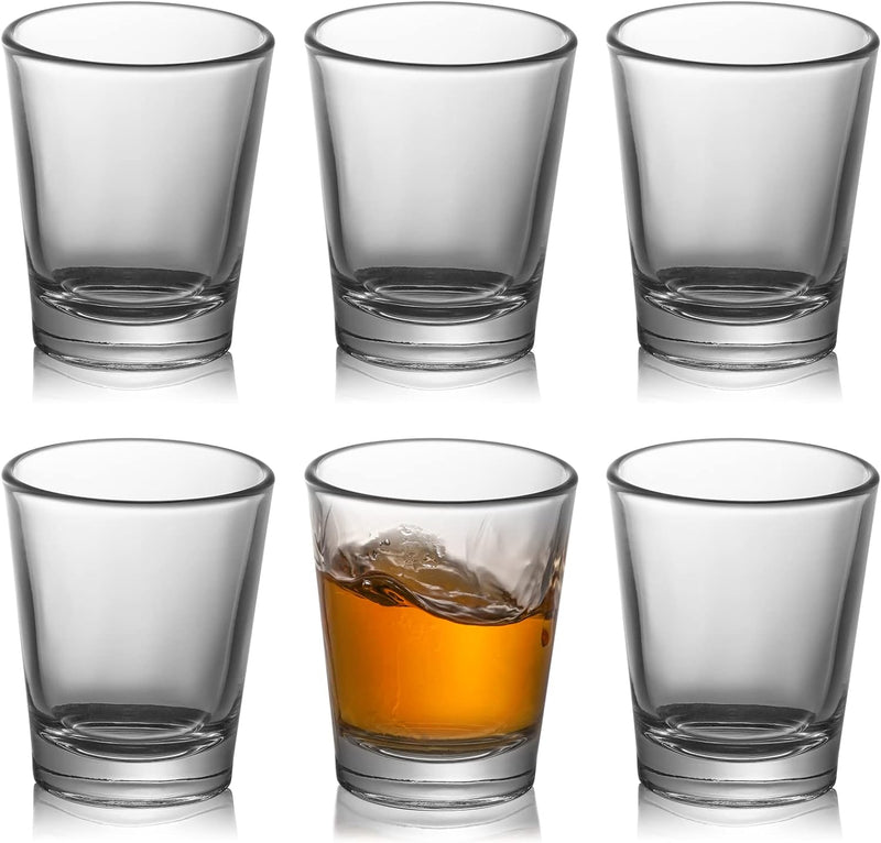 OBTANIM 12 Pack Shot Glasses, 1.5 oz Clear Shot Glass Cups Set with Heavy Base for Bar Restaurants Home