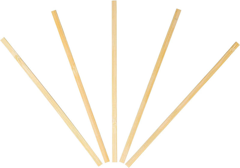 KingSeal Individually Paper Wrapped Bamboo Coffee Stir Sticks, 7 inches, Square End, 100% Renewable and Biodegradable - 1 Box of 500 Stirrers