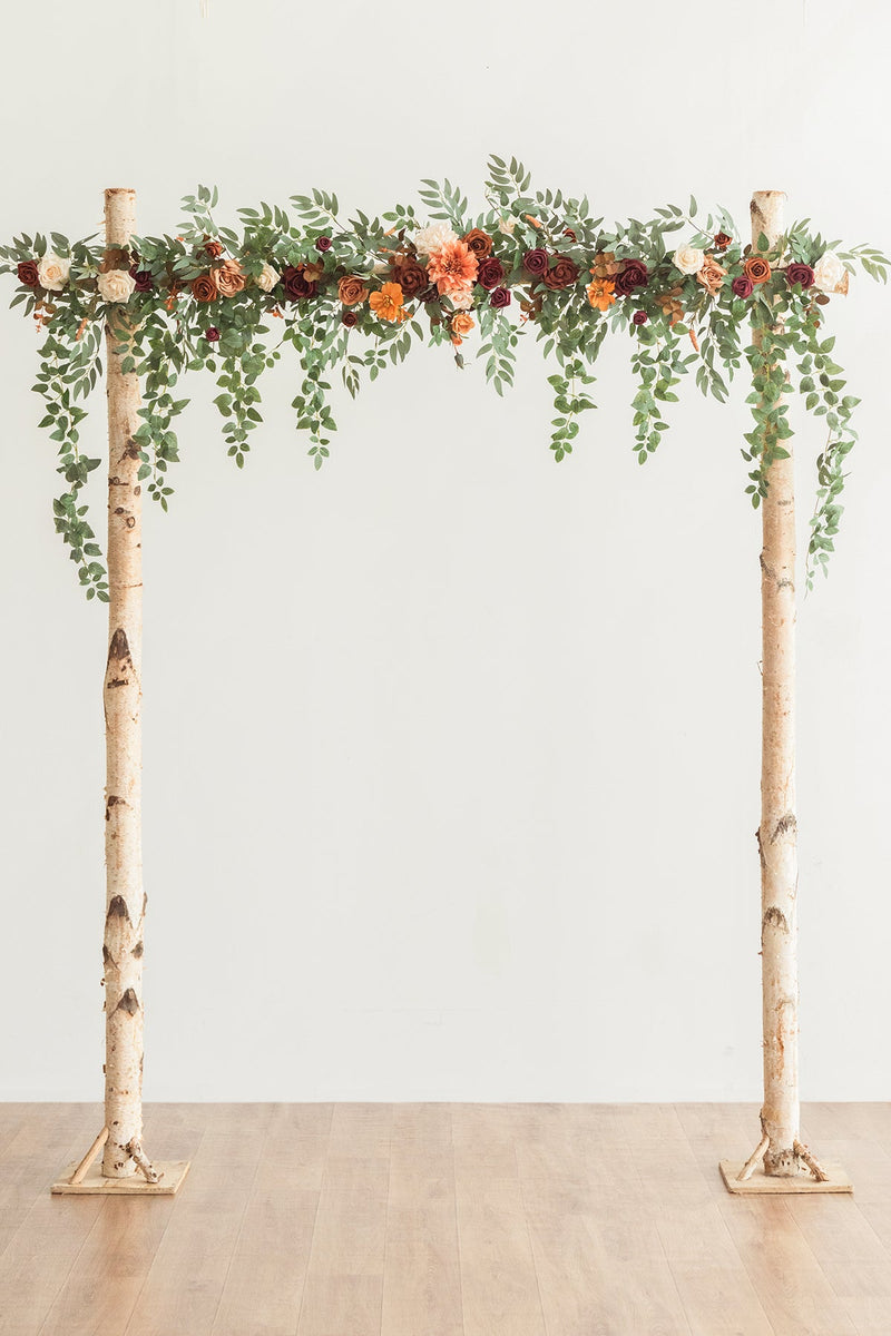 65ft Flower Garland with Hanging Vines - Sunset Terracotta