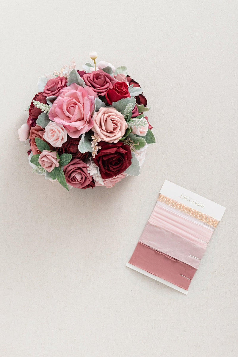 Cinnamon Rose Bridal Bouquet - Standard Round Shape - Clearance